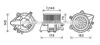 AVA QUALITY COOLING FT8450 Electric Motor, interior blower